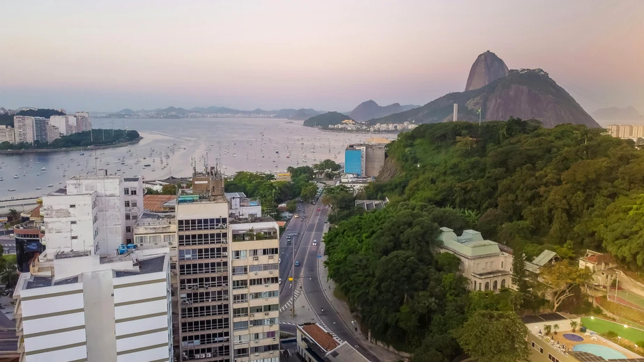 Paisagem do Rio de Janeiro com vista para o Pão de Açúcar